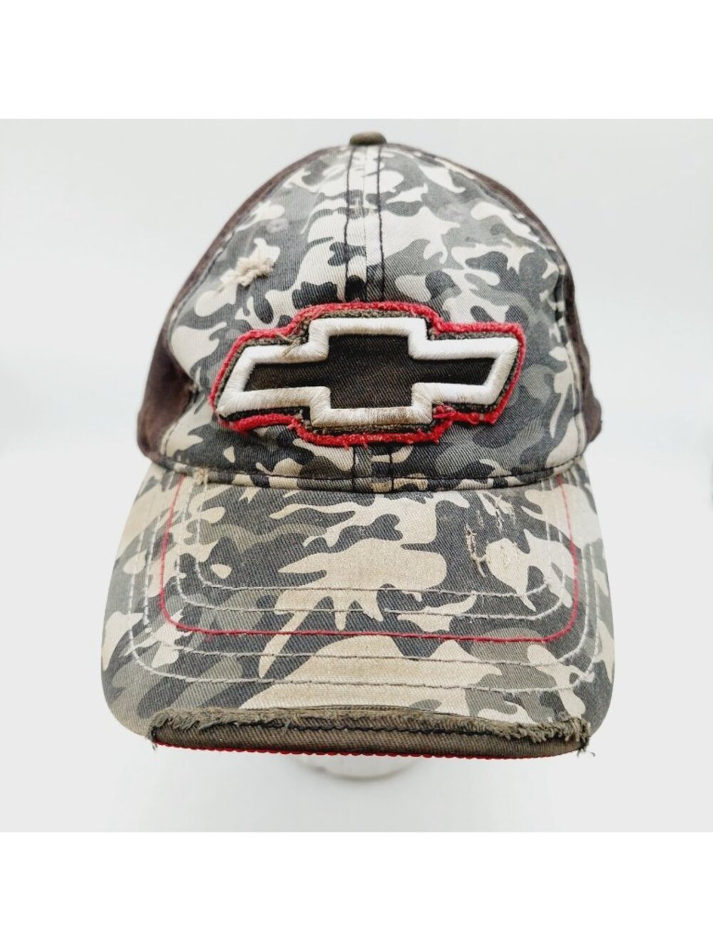 Chevy Auto Camo Hunting Retro Distressed Size Medium Baseball Cap Hat